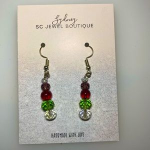 Handmade Christmas earrings